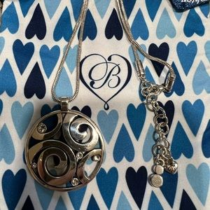Brighton Reversible Silver Medallion Necklace